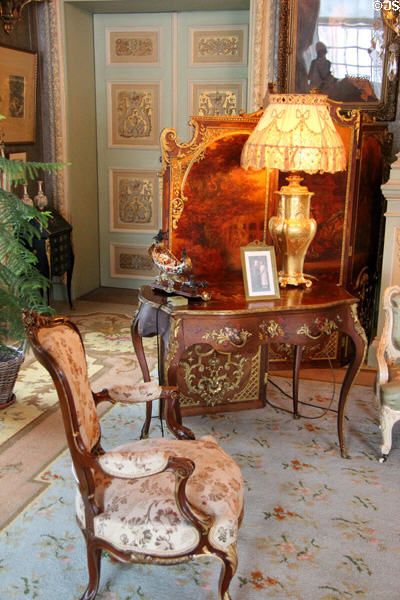 Furnishings in Queen Wilhelmina's Drawing Room. Het Loo, Netherlands.
