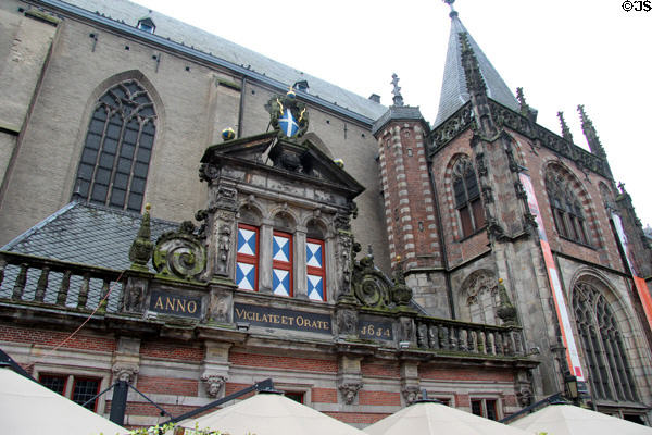 Details of facade of St. Michael's Church. Zwolle, Netherlands.