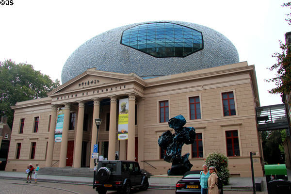 Museum De Fundatie (c1840) & expanded for additional exhibition space in 2013 with an elliptical structure in the roof sometimes known as "the cloud". Netherlands. Architect: Eduard Louis de Coninck (1840).