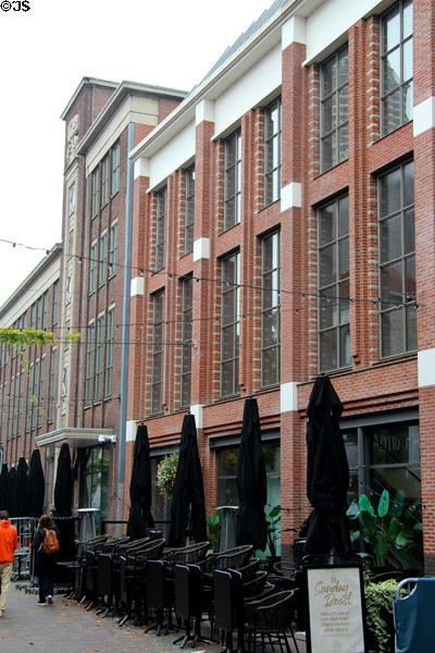 Streetscape in historic center. Zwolle, Netherlands.