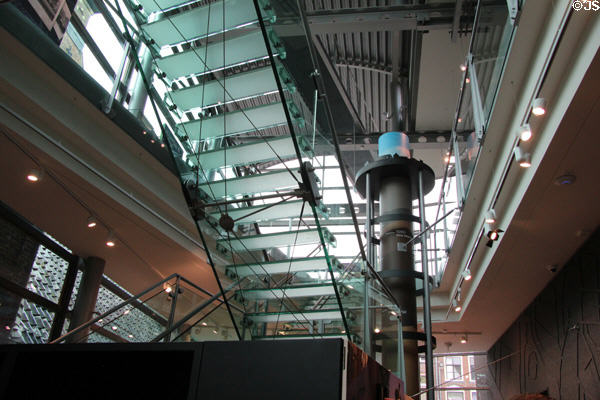 Interior of modern section of ANNO Stadsmuseum Zwolle. Zwolle, Netherlands.