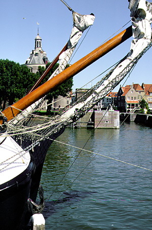 Ship in Buitenhaven, Enkhuizen. Netherlands.