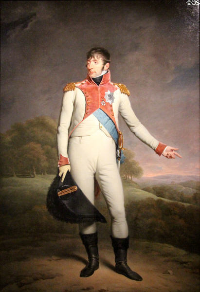 Portrait of Louis Napoleon, King of Holland & brother of Emperor Napoleon I (1809) by Charles Howard Hodges at Rijksmuseum. Amsterdam, NL.