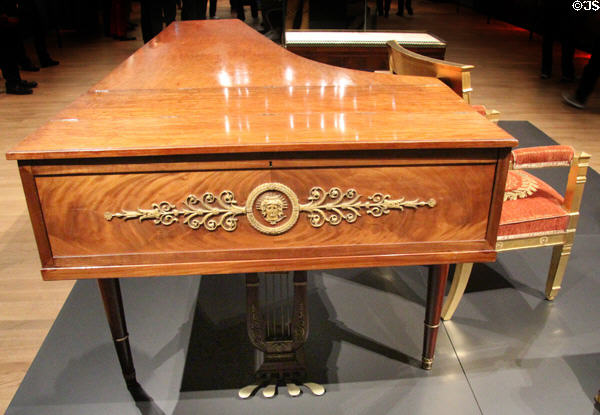 Pianoforte (1808) by Erard Frères of Paris, owned & played by Hortense, wife of Louis Napoleon, King of Holland in his palace at Rijksmuseum. Amsterdam, NL.