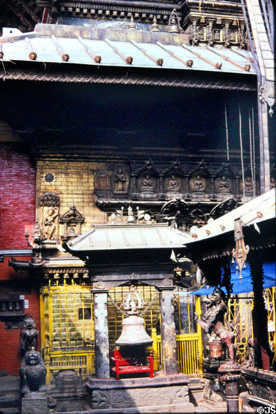 Bell in a temple of Patan (Lalitpur), Katmandu. Nepal.
