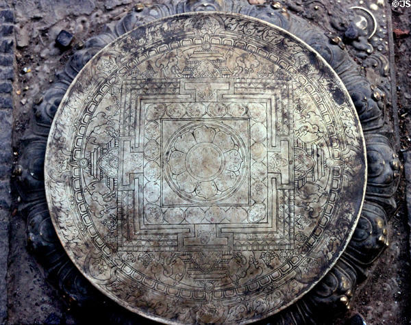 Mandala at Katmandu's Swayambhunath Buddhist Temple. Nepal.