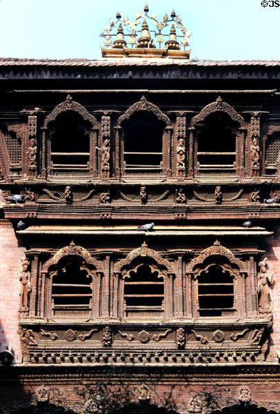 Kumari Chowk in Durbar Square, Katmandu, is where young virgins were kept. Nepal.