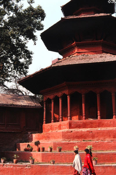 Krishna Mandir (temple) in Durbar Square, Katmandu. Nepal.