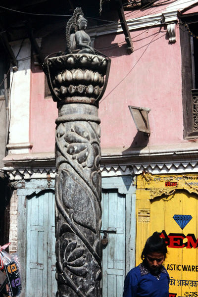 Elaborate shrine in Katmandu. Nepal.