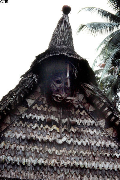 House gable at Timbunke. Papua New Guinea.
