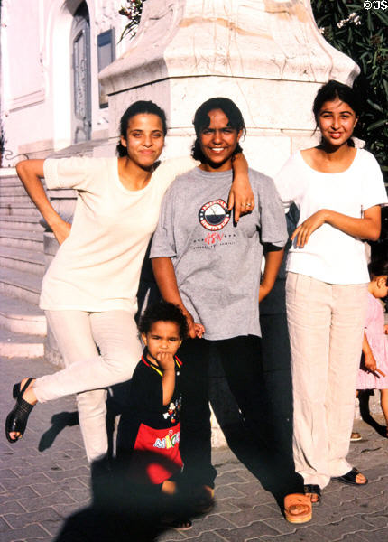 Students at Tunis Municipal Theatre. Tunis, Tunisia.