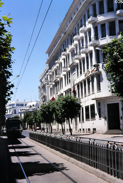 Streetcar in Tunis. Tunis, Tunisia.