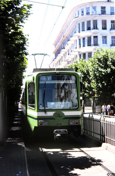 Streetcar in Tunis. Tunis, Tunisia.