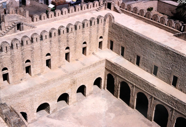 Ribat of Sousse seen from above seen from Nador Tower. Sousse, Tunisia.