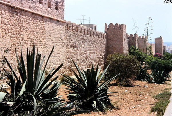 City walls of Sousse. Sousse, Tunisia.