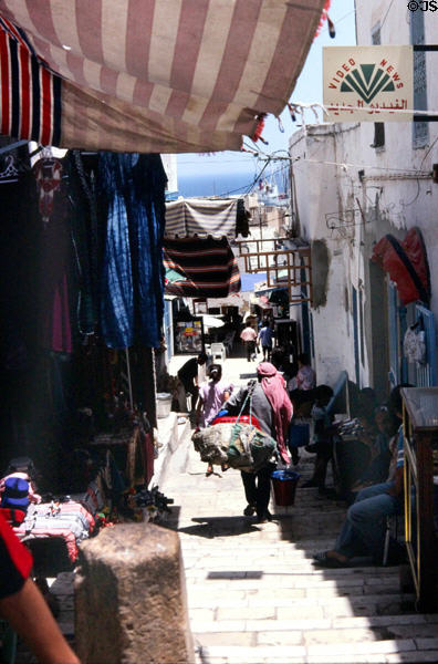 Medina with street of steps. Sousse, Tunisia.