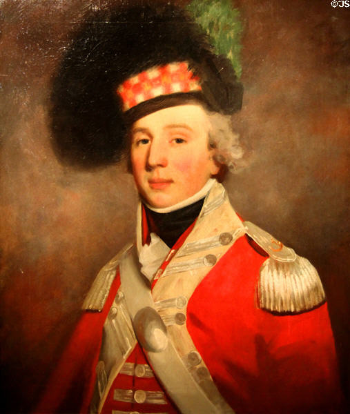 Portrait of Lt. Aeneas Sutherland of 78th Highland Regiment (c1795) at National War Museum of Scotland. Edinburgh, Scotland.