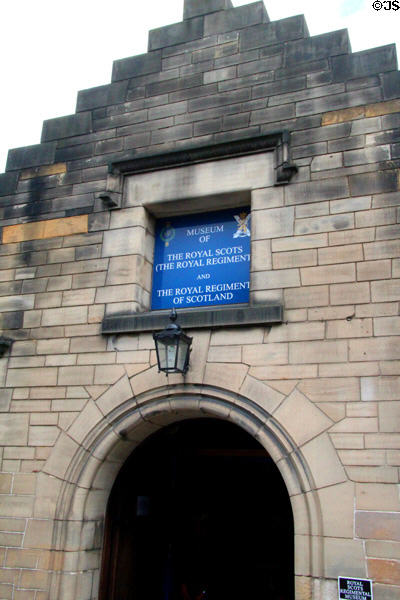 Museum of Royal Scots Regiment & Royal Regiment of Scotland at Edinburgh Castle. Edinburgh, Scotland.
