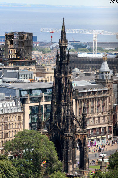 Scott Monument Gothic (1840) (E. Princes St Gardens). Edinburgh, Scotland. Architect: George Meikle Kemp.