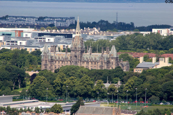 School building from Edinburgh Castle. Edinburgh, Scotland.