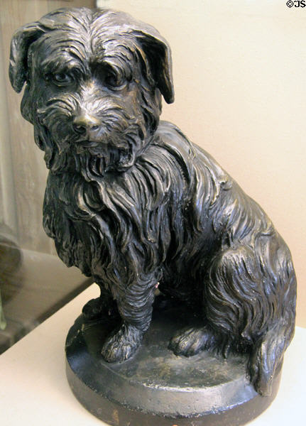 Greyfriars Bobby plaster model (1872) by William Brodie at Museum of Edinburgh. Edinburgh, Scotland.