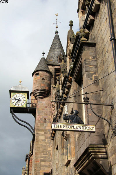 The People's Story Museum in Canongate Tollbooth. Edinburgh, Scotland.