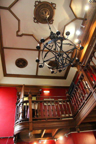 Balcony & ceiling at Writers' Museum. Edinburgh, Scotland.