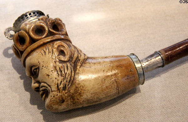 Sir Walter Scott's Meerschaum pipe at Writers' Museum. Edinburgh, Scotland.