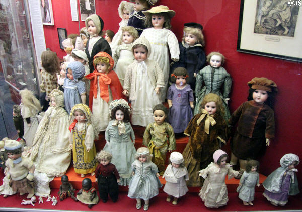 Doll collection at Museum of Childhood. Edinburgh, Scotland.