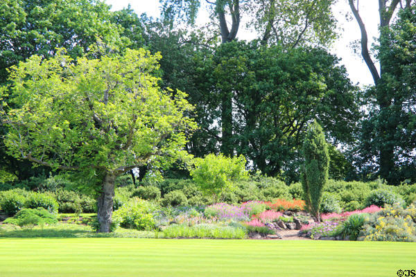 Gardens at Holyrood Palace. Edinburgh, Scotland.