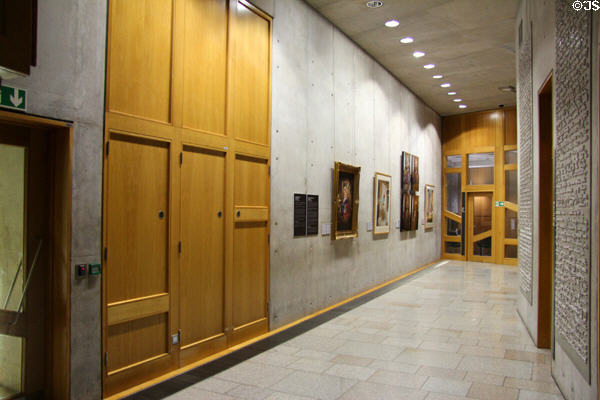Corridor at Scottish Parliament. Edinburgh, Scotland.