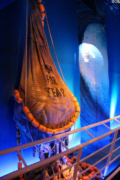 Overfishing statement at Our Dynamic Earth. Edinburgh, Scotland.