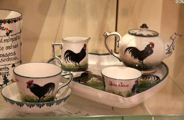 Wemyss style breakfast set by Karel Necola of Kirkcaldy at National Museum of Scotland. Edinburgh, Scotland.