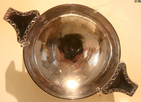 Silver quaich (1685) by James Penman of Edinburgh at National Museum of Scotland. Edinburgh, Scotland.