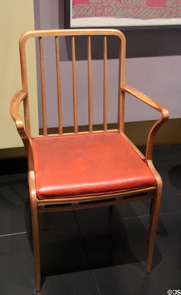 Allegro plywood chair (1949) by Basil Spence for H. Morris & Co. to convert aircraft parts factory to peacetime production at National Museum of Scotland. Edinburgh, Scotland.