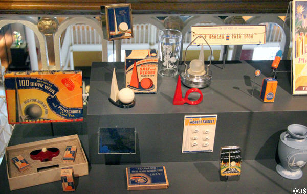 Souvenirs of New York World's Fair (1939) at National Museum of Scotland. Edinburgh, Scotland.