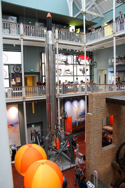 Black Knight rocket (c1958) at National Museum of Scotland. Edinburgh, Scotland.