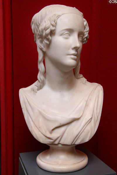 Katherine Munro, Lady Stuart of Allanbank marble bust (c1838) by Sir John Steell at National Gallery of Scotland. Edinburgh, Scotland.