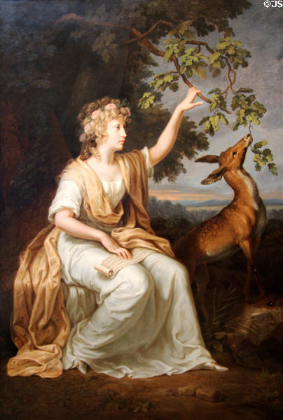 Lady Charlotte Campbell portrait (1789) by Johann Wilhelm Tischbein at National Portrait Gallery of Scotland. Edinburgh, Scotland.