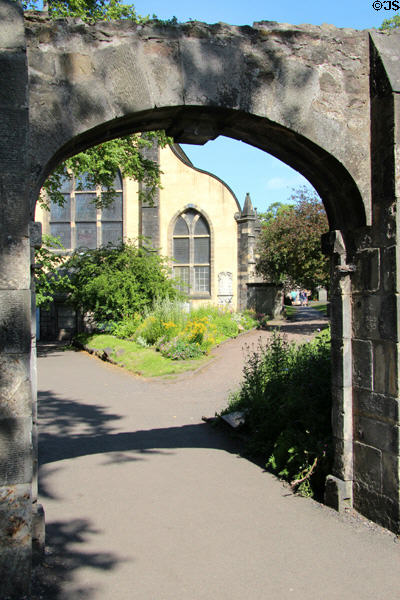 Arch in Flodden Wall at Greyfriars Kirk. Edinburgh, Scotland.