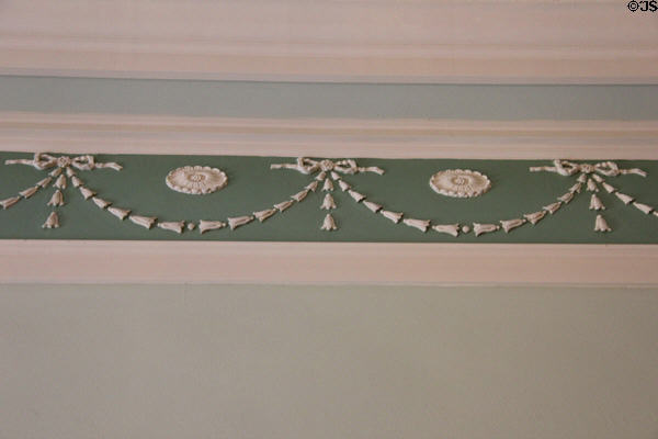 Adam-style ceiling frieze at Georgian House museum. Edinburgh, Scotland.