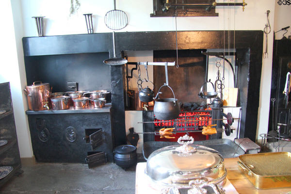 Kitchen at Georgian House museum. Edinburgh, Scotland.