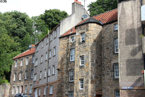 Heritage flats in Dean Village. Edinburgh, Scotland.