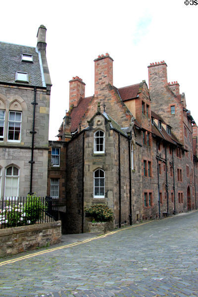 Heritage buildings in Dean Village. Edinburgh, Scotland.