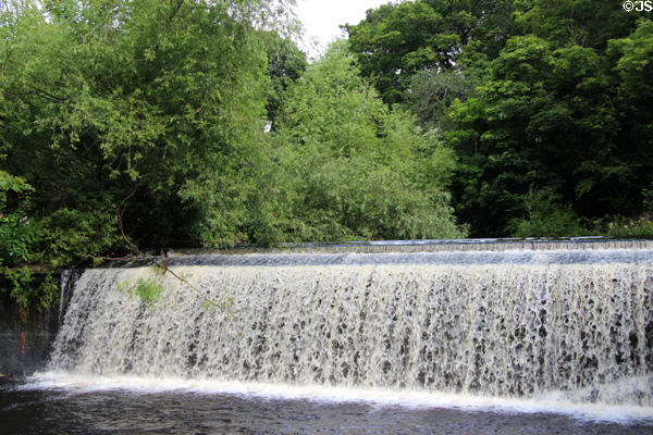 Dam in Dean Village. Edinburgh, Scotland.