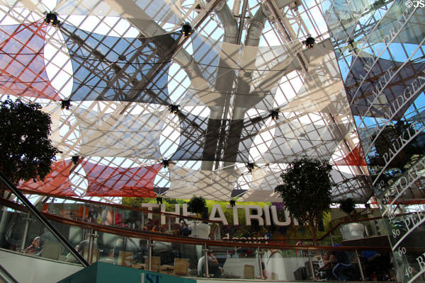Atrium of St Enoch shopping center on Buchanan St. Mall. Glasgow, Scotland.