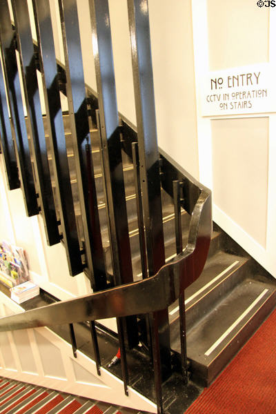 Willow Tea Rooms stairs (1903) by Charles Rennie Mackintosh. Glasgow, Scotland.