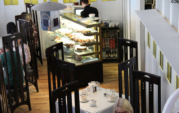 Recreated Willow Tea Rooms after Charles Rennie Mackintosh. Glasgow, Scotland.