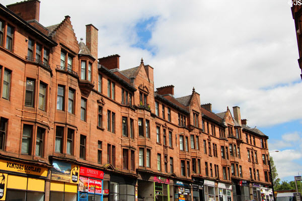 Bell o'the Brae Tenements (1901) (on High St.). Glasgow, Scotland. Style: Scottish Renaissance. Architect: William Boston.