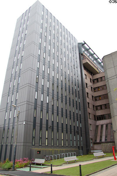 Library (1968) (Hillhead St.) at University of Glasgow. Glasgow, Scotland.